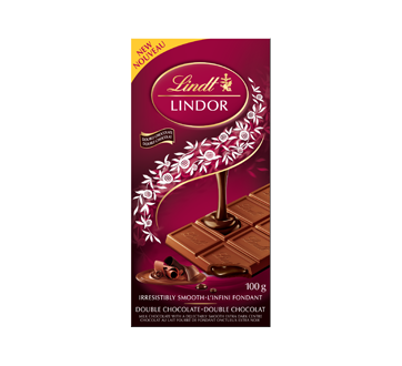 Lindor barre double chocolat, 100 g – Lindt : Barre grand format