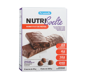 Image 2 du produit Personnelle - NutriSvelte substitut de repas, truffes au chocolat, 5 x 65 g