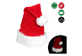 Vignette du produit Danson Décor - Chapeau de père Noël lumineux en peluche, rouge et blanc, 1 unité