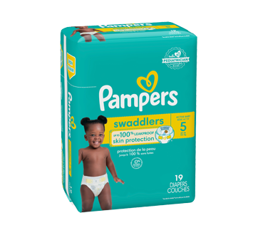 Image 2 du produit Pampers - Swaddlers couches pour bébés actifs, taille 5, 19 unités