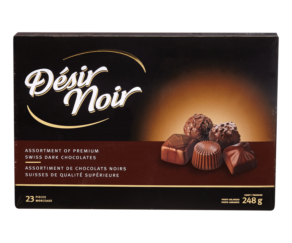 Assortiment de pralines au chocolat noir suisse, 248 g – Désir Noir ...