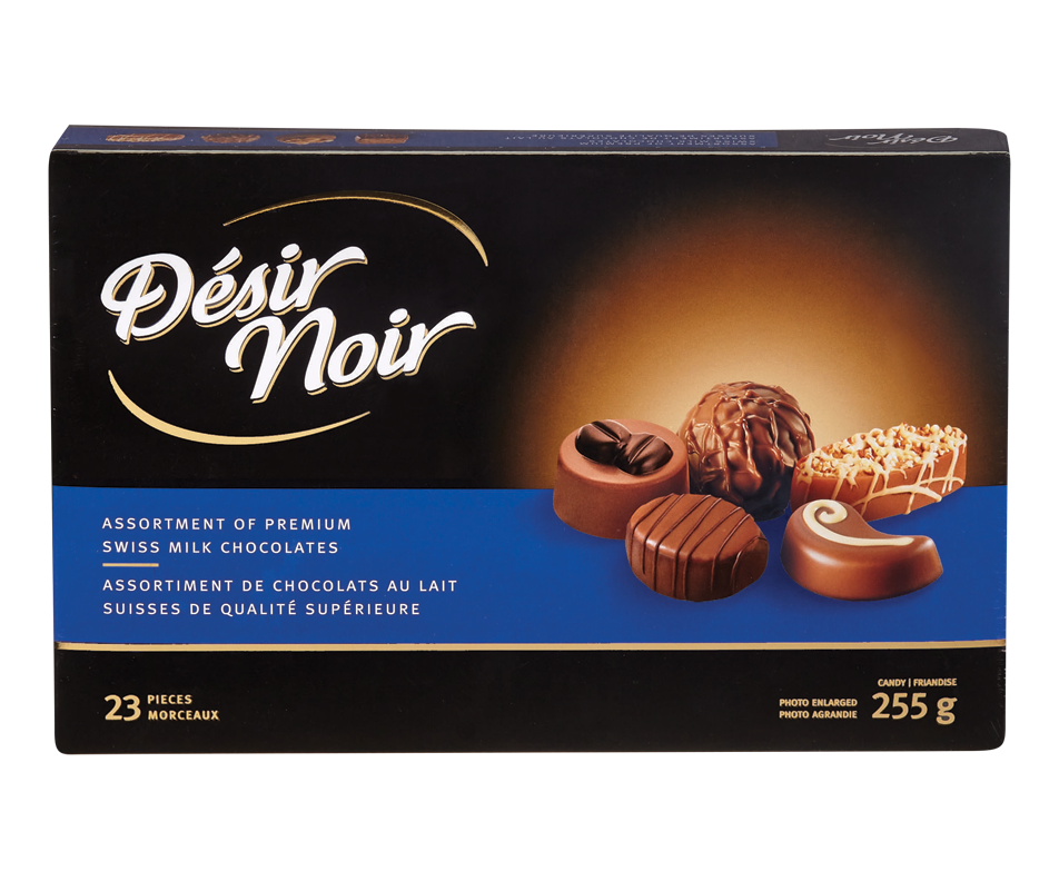 Assortiment de pralines au chocolat lait suisse, 255 g – Désir Noir ...