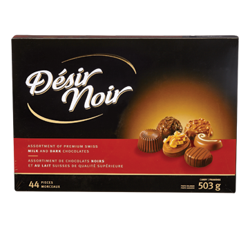 Assortiment de pralines au chocolat noir et au lait suisse, 503 g