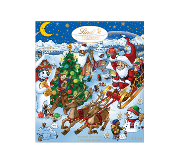 Kids Christmas calendrier de l'Avent, chocolat au lait, 128 g