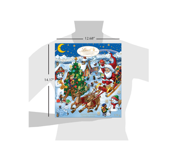 Image 4 du produit Lindt - Kids Christmas calendrier de l'Avent, chocolat au lait, 128 g