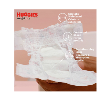 Huggies Couches pour bébés Snug & Dry, taille 4, 76 couches - 76 ea