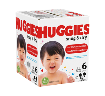 Image 2 du produit Huggies - Snug & Dry couches pour bébés, taille 6, 54 unités