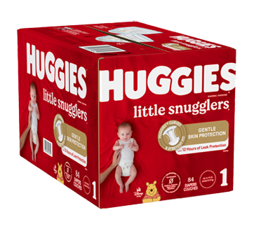 Little Snugglers couches pour bébés, taille 1, 84 unités – Huggies