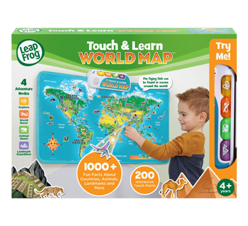 Touch & Learn World Map (version anglaise), 1 unité