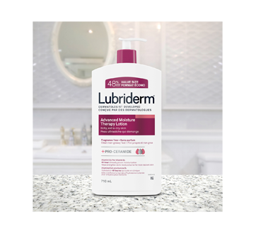 Image 6 du produit Lubriderm - Advanced Moisture Therapy lotion pour peau ultrasèche, Sans parfum, 710 mL