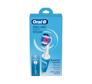 Pro 400 Vitality brosse à dents électrique rechargeable, 4 unités