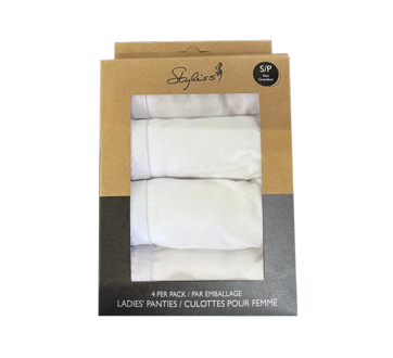 Culottes pour femmes, petit - blanc, 4 unités