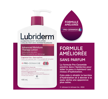 Image 5 du produit Lubriderm - Advanced Moisture Therapy Lotion hydratante avec vitamine E et vitamine B5, 480 ml