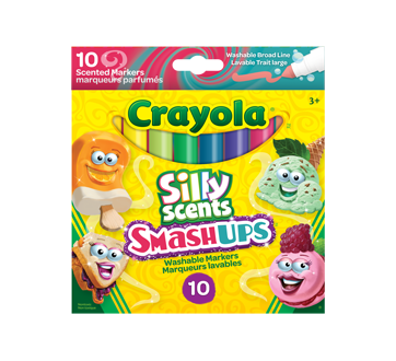 Silly Scents Smash-Ups marqueurs à trait large, 10 unités