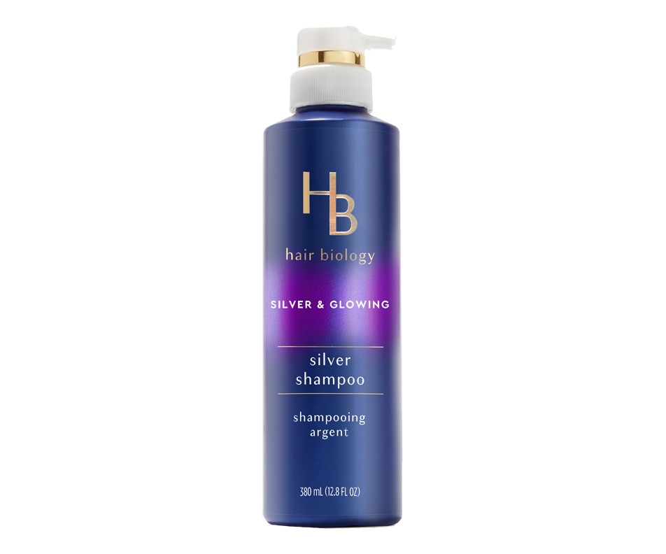 Shampooing violet argenté pour cheveux gris ou blonds colorés avec tons