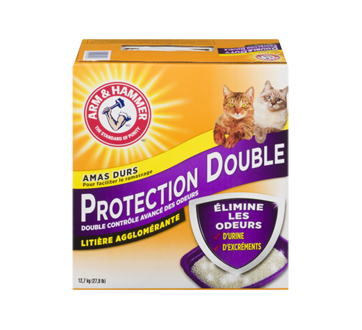 Litière pour chat agglomérante double protection, 12,7 kg