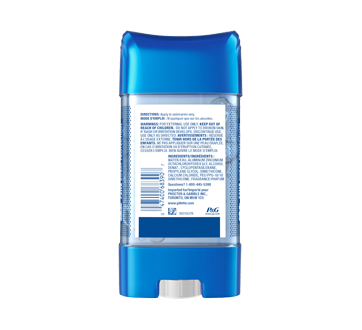 Image 3 du produit Gillette - Clear Gel antisudorifique et désodorisant pour hommes, ambre frais, 108 g