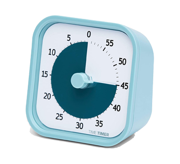 Time Timer minuterie visuelle pour la maison, 1 unité, bleu azur – Time  Timer : Outils d'apprentissage