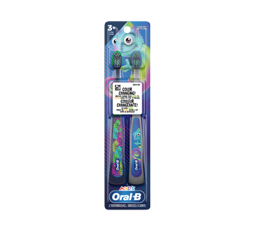 Brosse à dents manuelle extra souple pour enfants, 2 unités