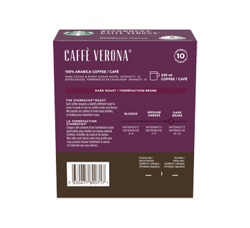 Image 4 du produit Starbucks - Verona capsules de café pour Nespresso Vertuo, torréfaction foncée, 8 unités