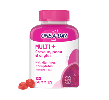 Multi+ gummies multivitamines pour cheveux, peau et ongles, 120 unités