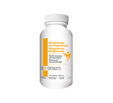 Bisglycinate de magnésium capsules 200 mg, 60 unités