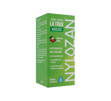 Nylozan Adultes sirop contre la toux, 240 ml