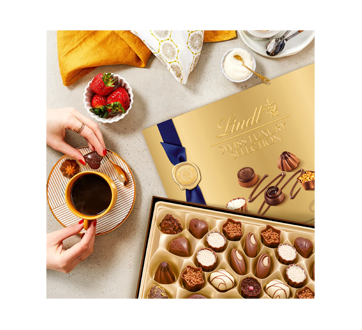 Lindt - Boîte Cadeau Noël LINDOR Assorti Lait Caramel - Chocolat