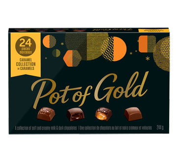 Pot of Gold collection de chocolats au caramel, saveurs variées, 244 g