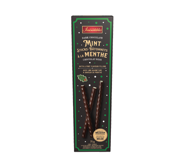 Bâtonnets à la menthe chocolat noir, 75 g