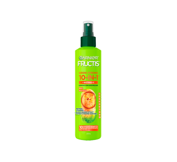 Fructis Grow Strong soin sans rinçage 10-en-1 pour cheveux fins, Orange sanguine, 239 ml