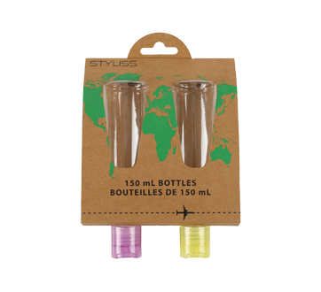 Ensemble de bouteilles de voyage, 2 x 150 ml