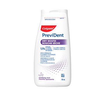 PreviDent dentifrice pour bouche sèche, menthe apaisante, 100 ml