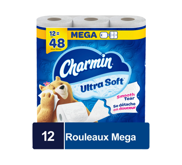 Image 2 du produit Charmin - Ultra Soft papier hygiénique, méga rouleaux, 12 unités