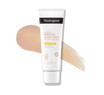 Purescreen+ Mineral UV écran solaire avec fluide teinté pour le visage, FPS 30, 32 ml