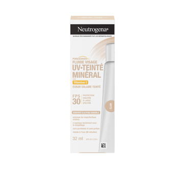 Image 2 du produit Neutrogena - Purescreen+ Mineral UV écran solaire avec fluide teinté pour le visage, FPS 30, 32 ml