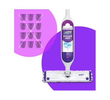 Image 8 du produit Swiffer - PowerMop solution nettoyante pour planchers, parfum frais, 750 ml