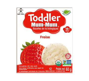 Toddler Mum-Mum biscottes de dentition, fraise, 24 unités