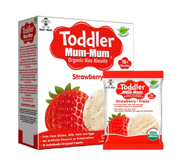 Image 2 du produit Hot-Kid - Toddler Mum-Mum biscottes de dentition, fraise, 24 unités