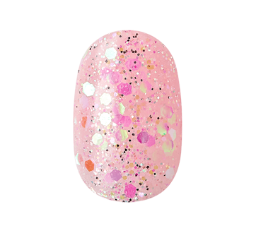 Image 6 du produit Kiss - Gel Fantasy ongles à pression, rose pailleté - court - ovale, 24 unités