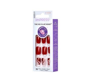 Image 4 du produit Kiss - ImPress mini ongles à pression, Endlessly - courts - carré-ovale, 30 unités