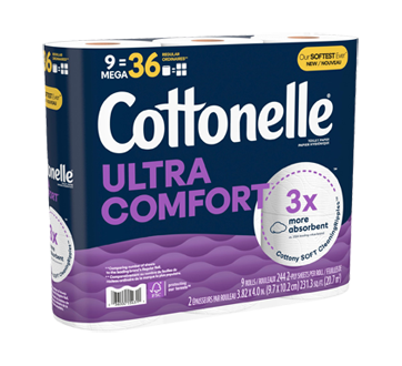 Image 2 du produit Cottonelle - Ultra Comfort papier hygiénique robuste, 9 unités