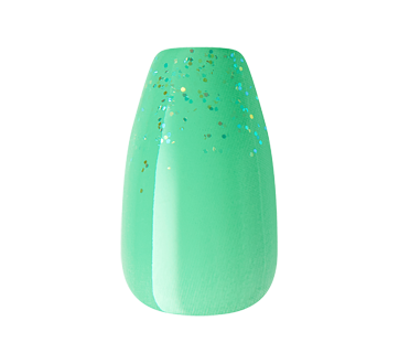 Image 8 du produit Kiss - Gel Fantasy Jelly ongles à pression, Jelly Baby multicolore - courts - ballerine, 28 unités