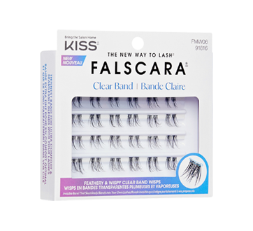 Image 2 du produit Kiss - Falscara Clear Band ensemble d'extensions de cils, 24 unités