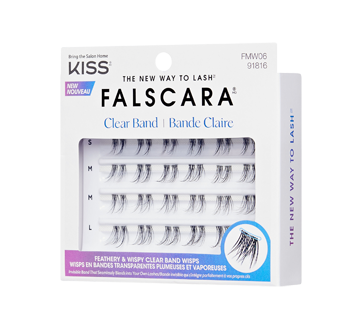 Image 4 du produit Kiss - Falscara Clear Band ensemble d'extensions de cils, 24 unités