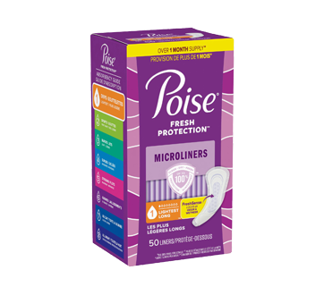 Image 2 du produit Poise - Protège-dessous d'incontinence, long, 50 unités