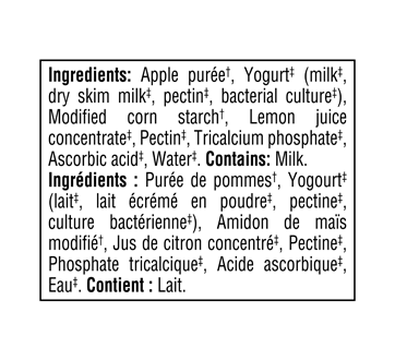 Image 6 du produit Gerber - Purée pour bébés et tout-petits faite avec du yogourt et des vrais fruits, pomme et yogourt, 92 ml