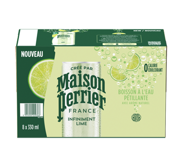 Image 4 du produit Maison Perrier - Infiniment Lime boisson à l'eau pétillante, lime, 8 x 330 ml