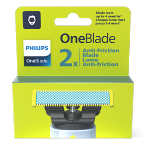 OneBlade 2 lames anti-frictions de rechange, 2 unités