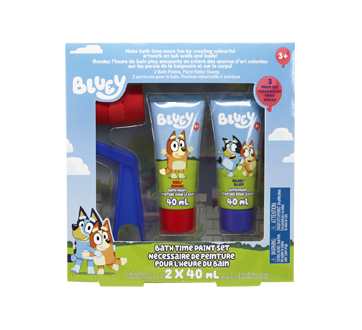 Bluey ensemble de peinture pour l'heure du bain, 3 unités